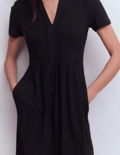 Boden Robes & Combinaisons|Robes Coupe Petite-Robe courte Naomi en jersey Noir