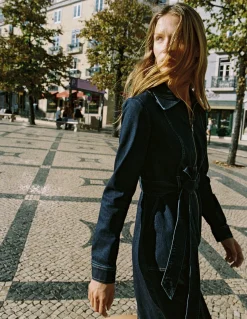 Boden Robes & Combinaisons|Robes Coupe Petite-Robe courte zippée en jean Indigo