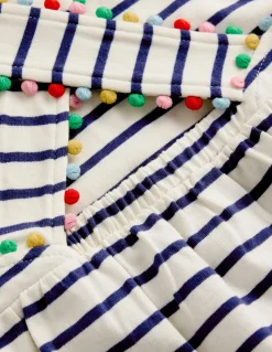 Boden Robes-Robe croisée dans le dos en jersey Rayé bleu tribord