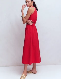 Boden Robes & Combinaisons|Midi-Robe Daphne double-étoffe Rouge Mérida