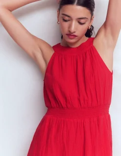 Boden Robes & Combinaisons|Midi-Robe Daphne double-étoffe Rouge Mérida