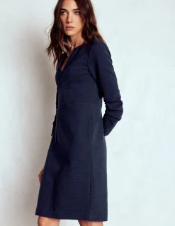 Boden Robes & Combinaisons|Tenues De Travail-Robe droite Colette en ottoman Bleu marine