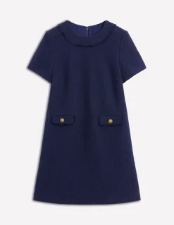 Boden Tenues De Travail|Robes & Combinaisons-Robe droite Evita en coton Bleu marine