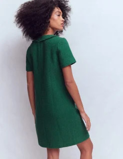 Boden Tenues De Travail|Robes & Combinaisons-Robe droite Evita en coton Vert chasseur