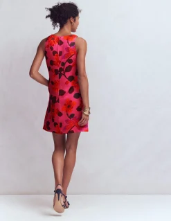 Boden Robes & Combinaisons|Robes Coupe Petite-Robe droite intemporelle Motif Elaborate Blossom rose