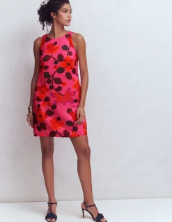 Boden Robes & Combinaisons|Robes Coupe Petite-Robe droite intemporelle Motif Elaborate Blossom rose