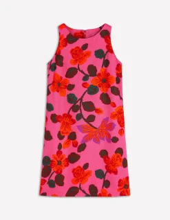 Boden Robes & Combinaisons|Robes Coupe Petite-Robe droite intemporelle Motif Elaborate Blossom rose