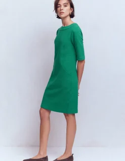 Boden Tenues De Travail|Robes & Combinaisons-Robe droite Nessa en ottoman Vert joyau