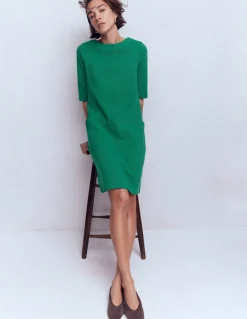 Boden Tenues De Travail|Robes & Combinaisons-Robe droite Nessa en ottoman Vert joyau