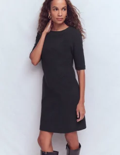 Boden Tenues De Travail|Robes & Combinaisons-Robe droite Nessa en ottoman Noir