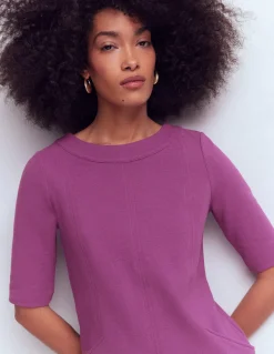 Boden Tenues De Travail|Robes & Combinaisons-Robe droite Nessa en ottoman Prune