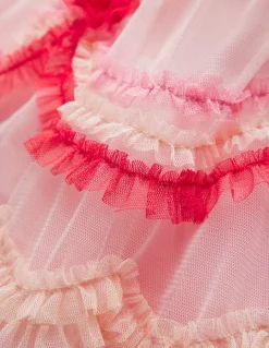 Boden Robes-Robe en tulle façon gâteau à étages Gâteau rose craie