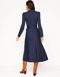 Boden Tenues De Travail|Robes & Combinaisons-Robe Imogen en jersey à col Bleu Marine