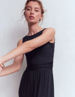 Boden Tenues De Travail|Robes & Combinaisons-Robe longue Antonia en jersey Bleu marine