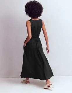 Boden Tenues De Travail|Robes & Combinaisons-Robe longue Elodie en jersey Noir