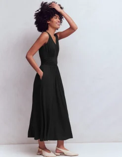 Boden Tenues De Travail|Robes & Combinaisons-Robe longue Elodie en jersey Noir