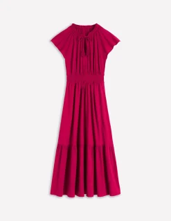 Boden Robes & Combinaisons|Longues-Robe longue Tala en jersey à volants Grenade