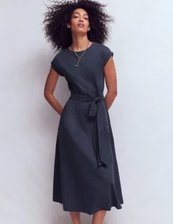 Boden Robes & Combinaisons|Robes Coupe Petite-Robe midi Eve en jersey Bleu marine