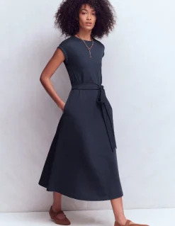 Boden Robes & Combinaisons|Robes Coupe Petite-Robe midi Eve en jersey Bleu marine