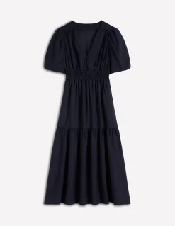 Boden Robes & Combinaisons|Midi-Robe midi Irene en lin Bleu marine