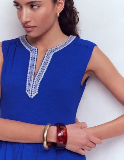 Boden Robes & Combinaisons|Midi-Robe midi May en jersey Bleu vif