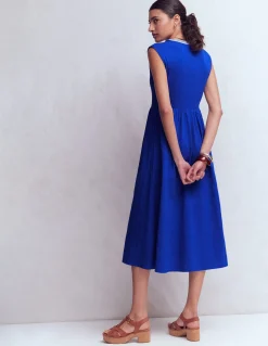 Boden Robes & Combinaisons|Midi-Robe midi May en jersey Bleu vif