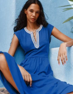 Boden Robes & Combinaisons|Midi-Robe midi May en jersey Bleu vif
