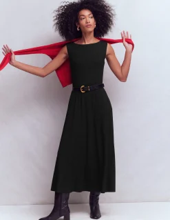 Boden Robes & Combinaisons|Midi-Robe midi Tamsin en jersey Noir