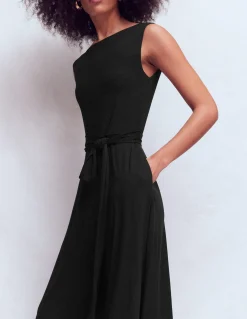 Boden Robes & Combinaisons|Midi-Robe midi Tamsin en jersey Noir