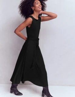 Boden Robes & Combinaisons|Midi-Robe midi Tamsin en jersey Noir