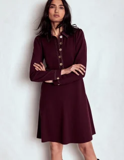 Boden Tenues De Travail|Robes & Combinaisons-Robe Nicolette à manches longues Cerise foncée