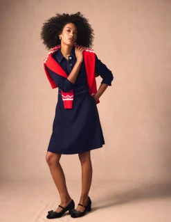 Boden Tenues De Travail|Robes & Combinaisons-Robe Nicolette à manches longues Bleu marine