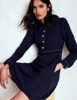Boden Tenues De Travail|Robes & Combinaisons-Robe Nicolette à manches longues Bleu marine