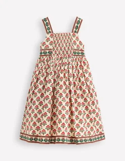 Boden Robes-Robe Remy boutonnée Imprimé Woodblock