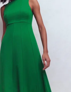 Boden Robes & Combinaisons|Midi-Robe sans manches en point de Rome Vert frais
