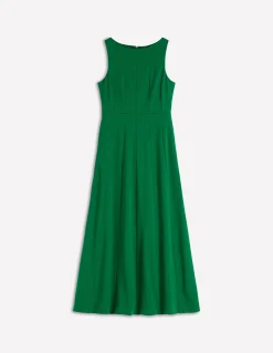 Boden Robes & Combinaisons|Midi-Robe sans manches en point de Rome Vert frais