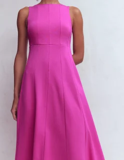 Boden Robes & Combinaisons|Midi-Robe sans manches en point de Rome Passiflore