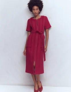 Boden Tenues De Travail|Robes & Combinaisons-Robe texturée Ruth à fermeture zippée Grenade