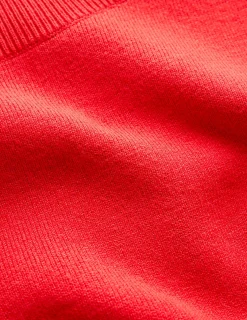 Boden Tenues De Travail|Robes & Combinaisons-Robe Tiana nouée sur le devant en maille Rouge Mérida