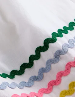 Boden Robes-Robe tissée à manches virevoltantes Ivoire doux