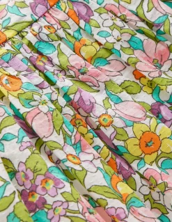 Boden Robes-Robe tissée froncée Florabunda Multicolore