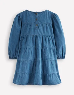 Boden Robes-Robe tissée tournoyante Tulipes vintage moyen