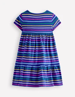 Boden Robes-Robe tournoyante Ariel en jersey À Rayures Multicolores