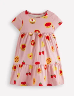 Boden Robes-Robe tournoyante Ariel en jersey Friandises rose vintage