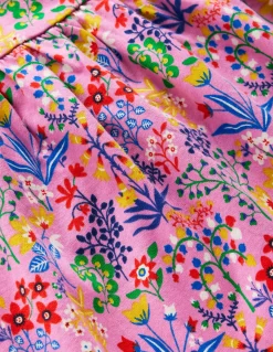 Boden Robes-Robe tournoyante Ariel en jersey Motif Garden Floral rose reine-des-près