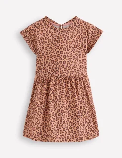 Boden Robes-Robe T-shirt en jersey Cœurs folk rouge rockabilly