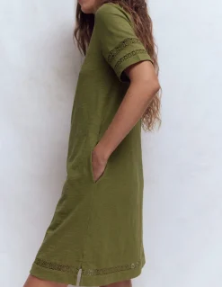 Boden Robes & Combinaisons|Robes Coupe Petite-Robe T-shirt Hattie en jersey Olive