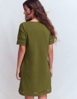 Boden Robes & Combinaisons|Robes Coupe Petite-Robe T-shirt Hattie en jersey Olive