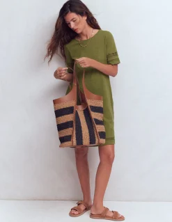 Boden Robes & Combinaisons|Robes Coupe Petite-Robe T-shirt Hattie en jersey Olive