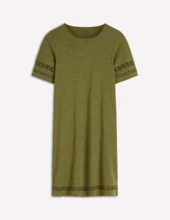 Boden Robes & Combinaisons|Robes Coupe Petite-Robe T-shirt Hattie en jersey Olive